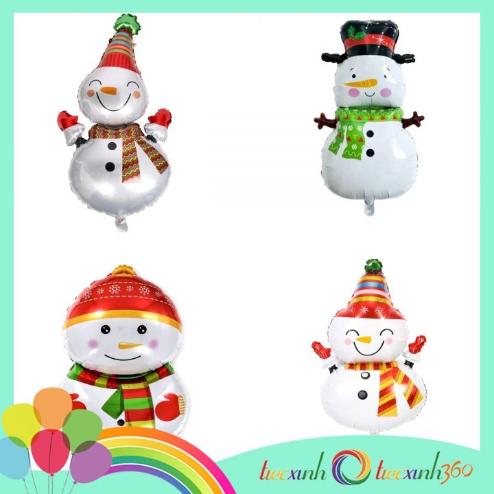 Bong bóng Noel hình người tuyết