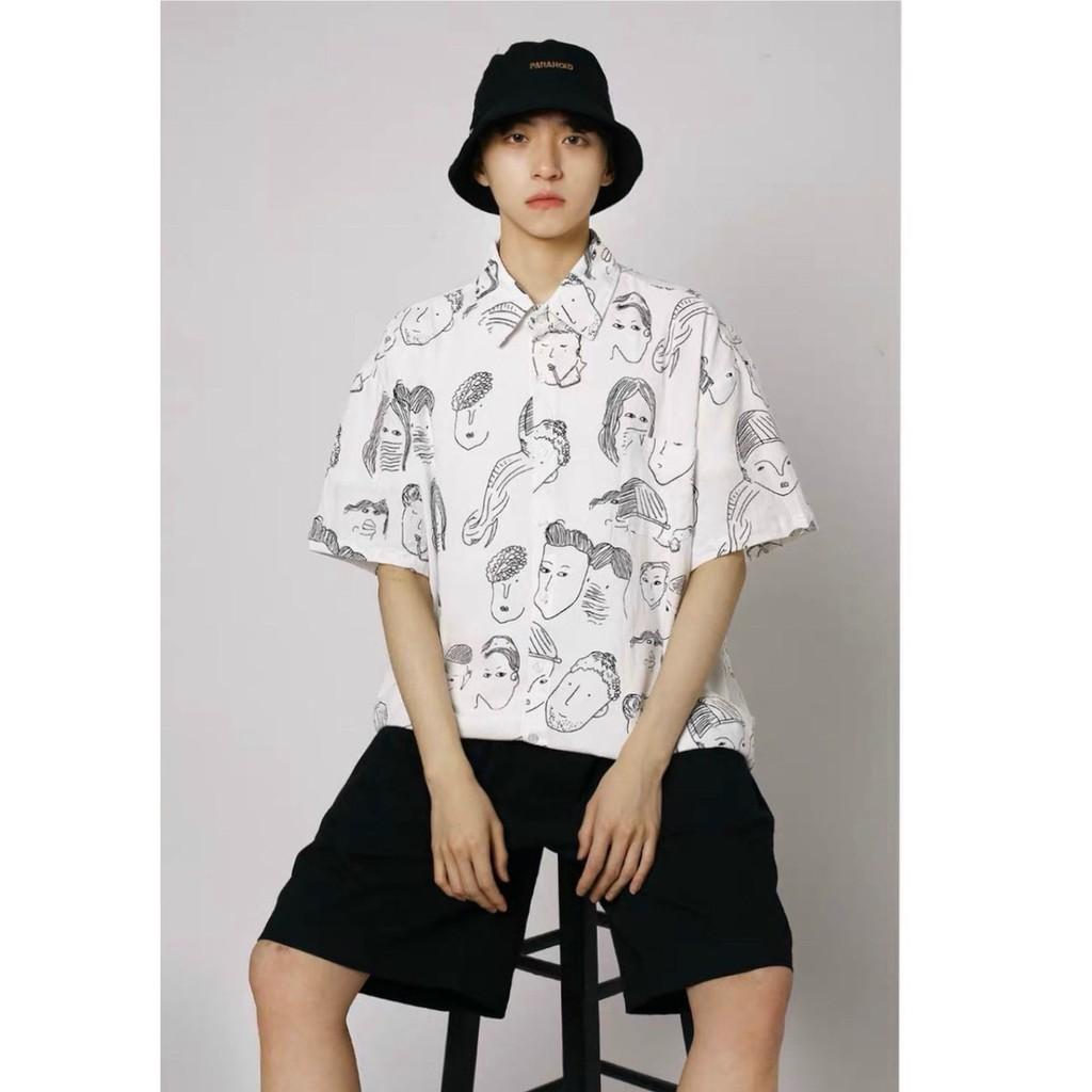 ÁO SƠ MI UNISEX HỌA TIẾT NAM NỮ