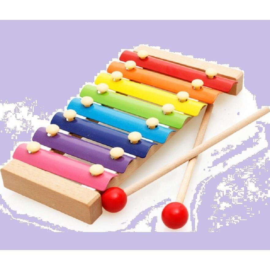 Đồ chơi âm nhac Đàn Xylophone gỗ 8 thanh quãng-Đồ chơi giáo dục