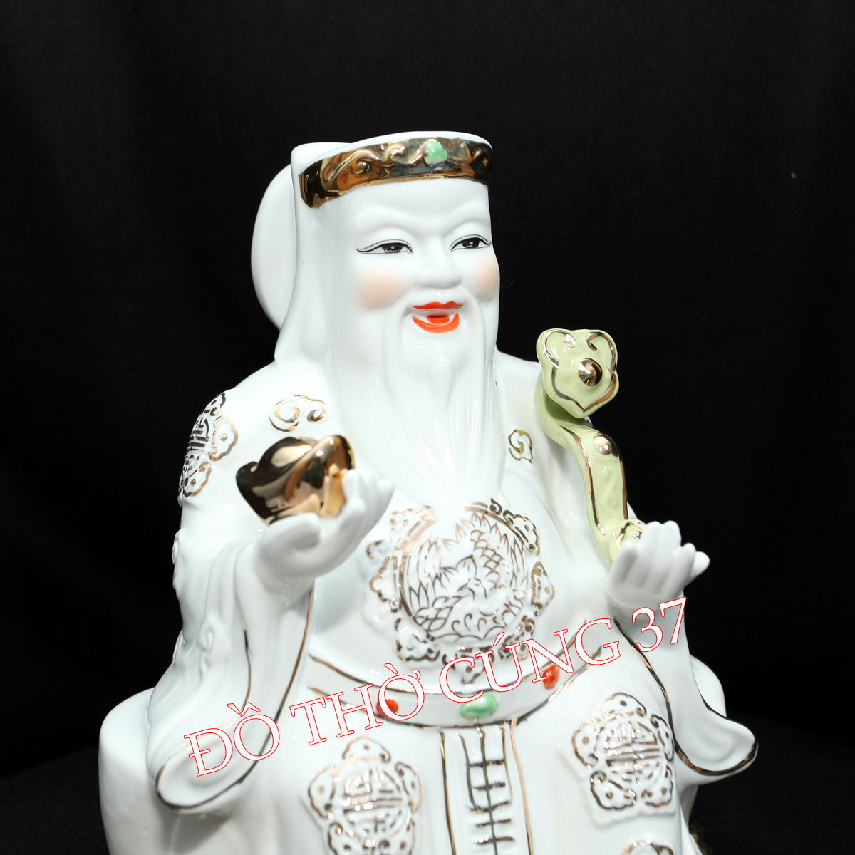 TƯỢNG THẦN TÀI - THỔ ĐỊA - MEN SỨ TRẮNG