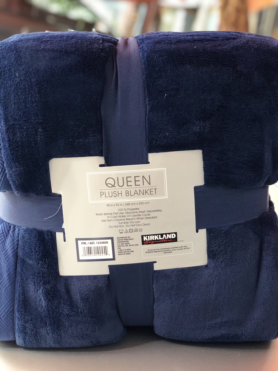 Chăn lông cừu KirkLand Plush Blanket Queen 248 x 233cm của Mỹ