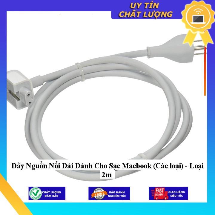 Dây Nguồn Nối Dài dùng cho Sạc Macbook (Các loại) - Loại 2m - Hàng Nhập Khẩu New Seal