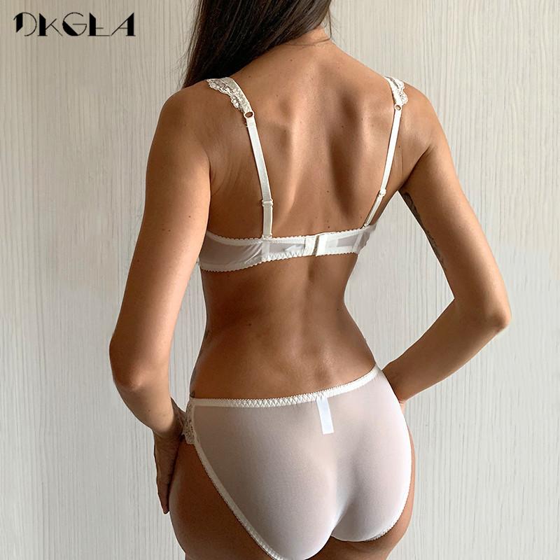 Mới Bộ Đồ Lót Nữ Ren Sexy Push-Up Áo Ngực Và Quần Bộ Nơ Thoải Mái Yếm Trẻ Trung Áo Ngực Có Thể Điều Chỉnh sâu V Quần Lót