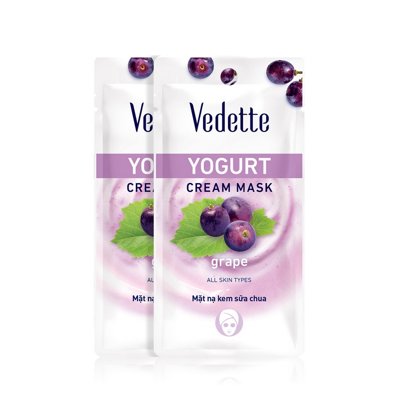 Mặt nạ sữa chua nho Vedette Yogurt Mask  Grape 10ml