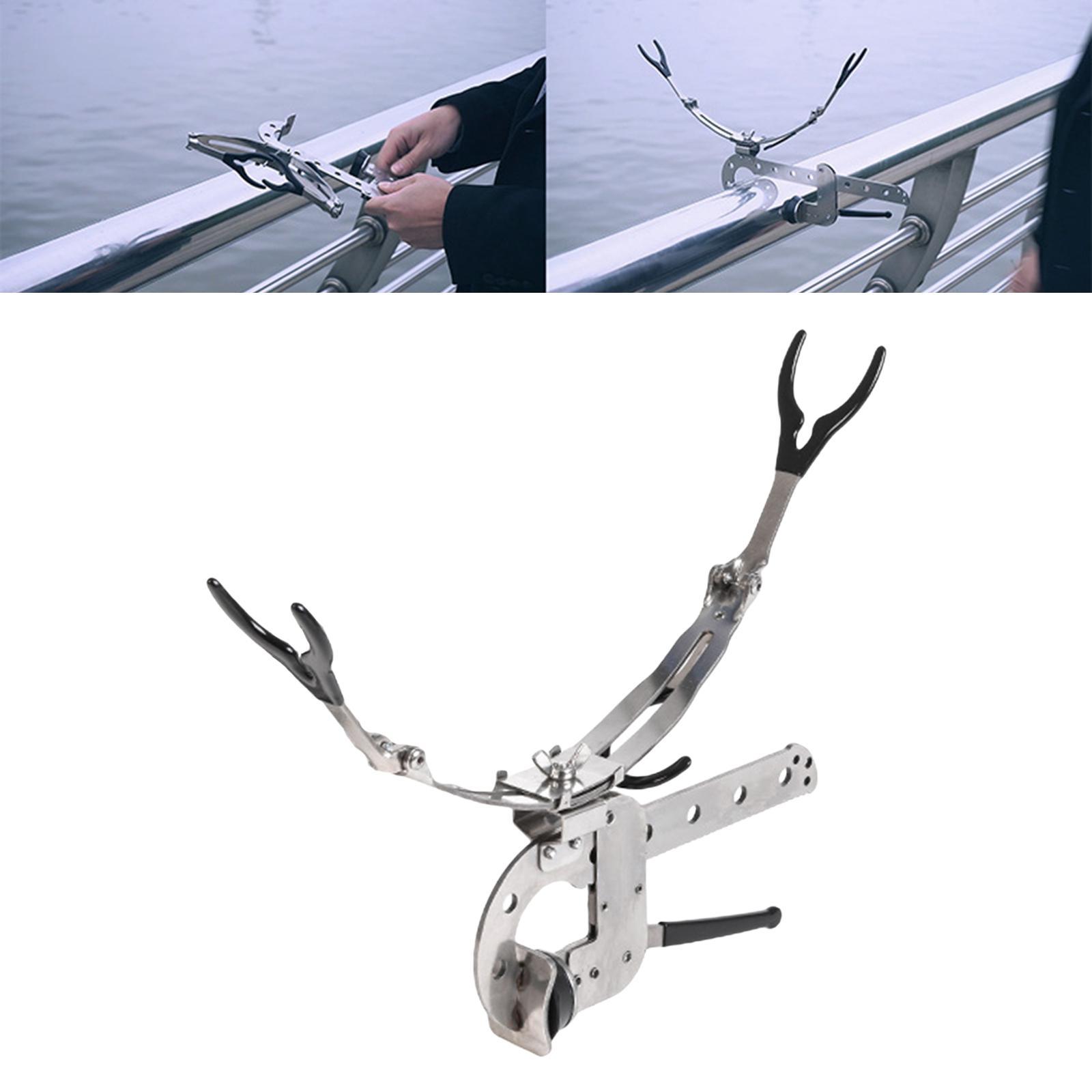 Bridge Fishing Rod Holder Pole Stand Bracket Support Rack Adjustable