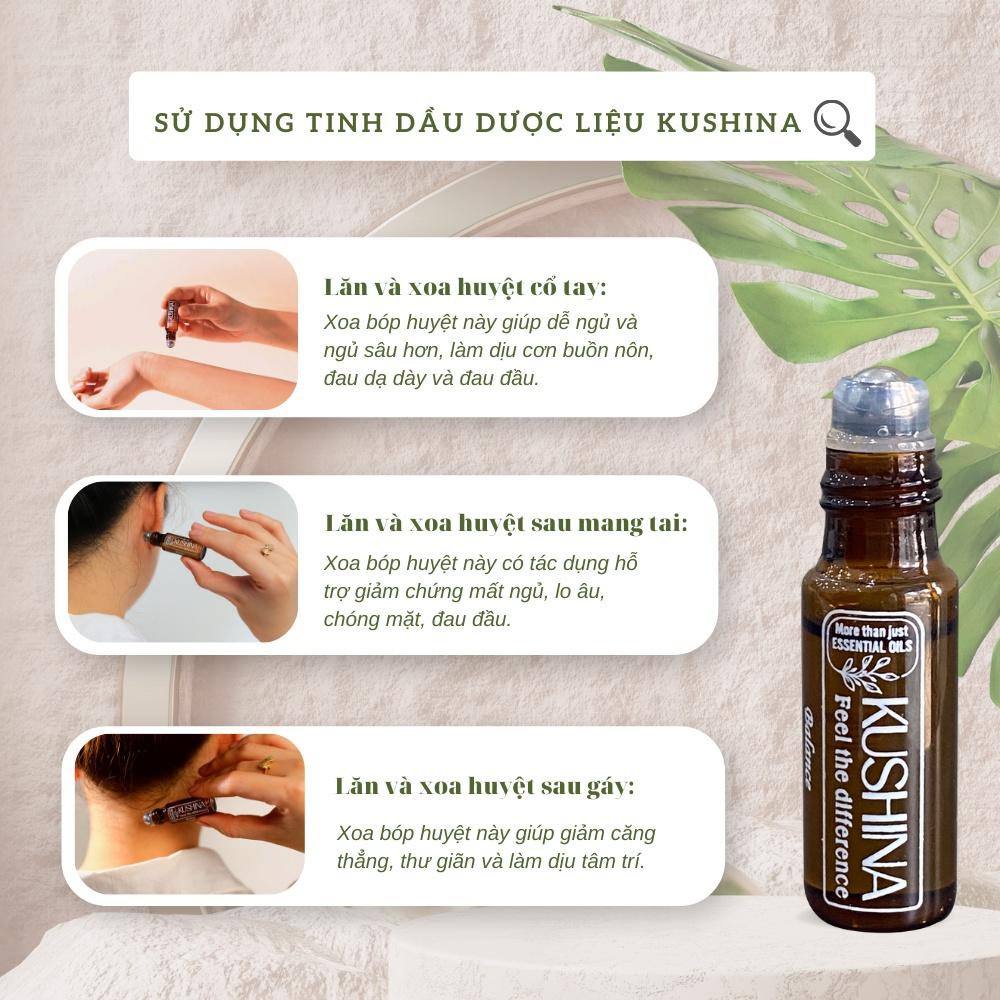 Tinh dầu lăn dược liệu Kushina 4 mùi hương 5ml