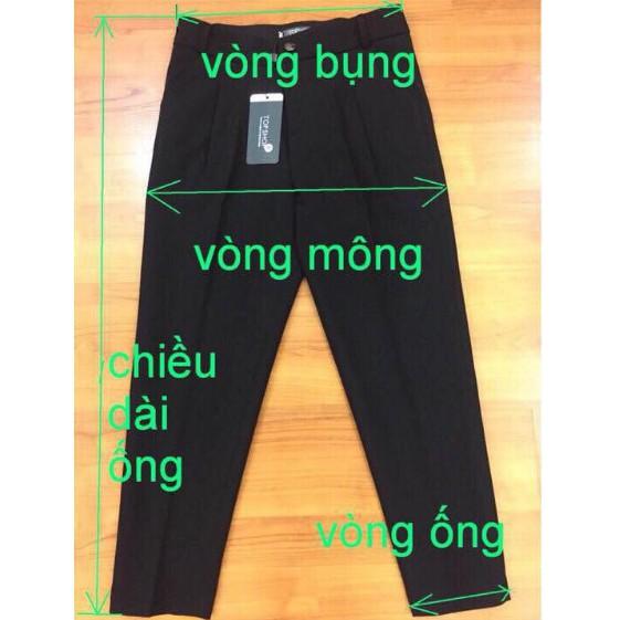 Quần Baggy big size Quần baggy công sở vải vnxk bao chất (ảnh thật