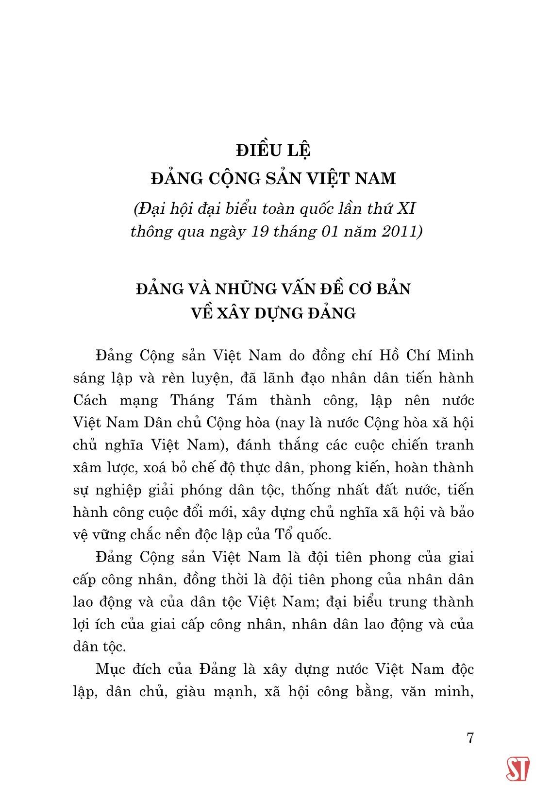 Điều Lệ Đảng Và Một Số Quy Định, Hướng Dẫn Thi Hành