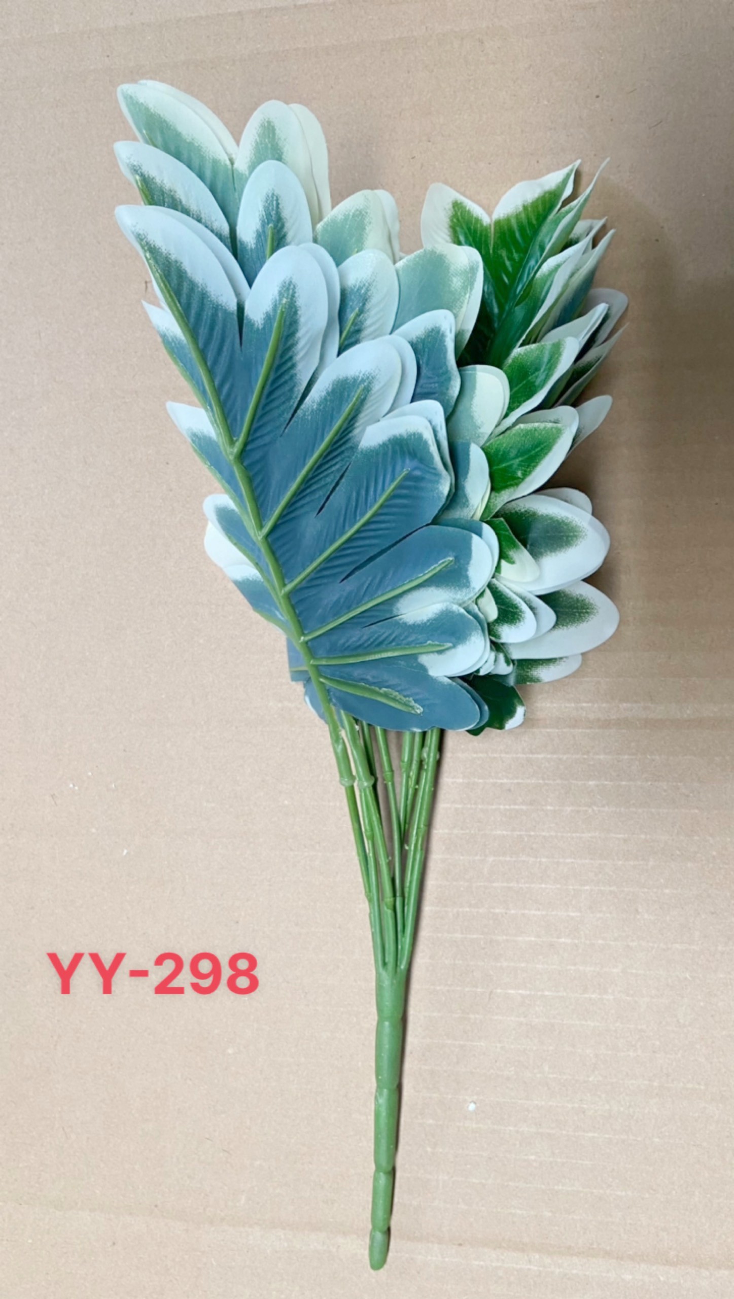 Cây giả trang trí, cây trầu bà thanh xuân, cây trầu bà chân vịt, 9 lá, 32 - 36cm