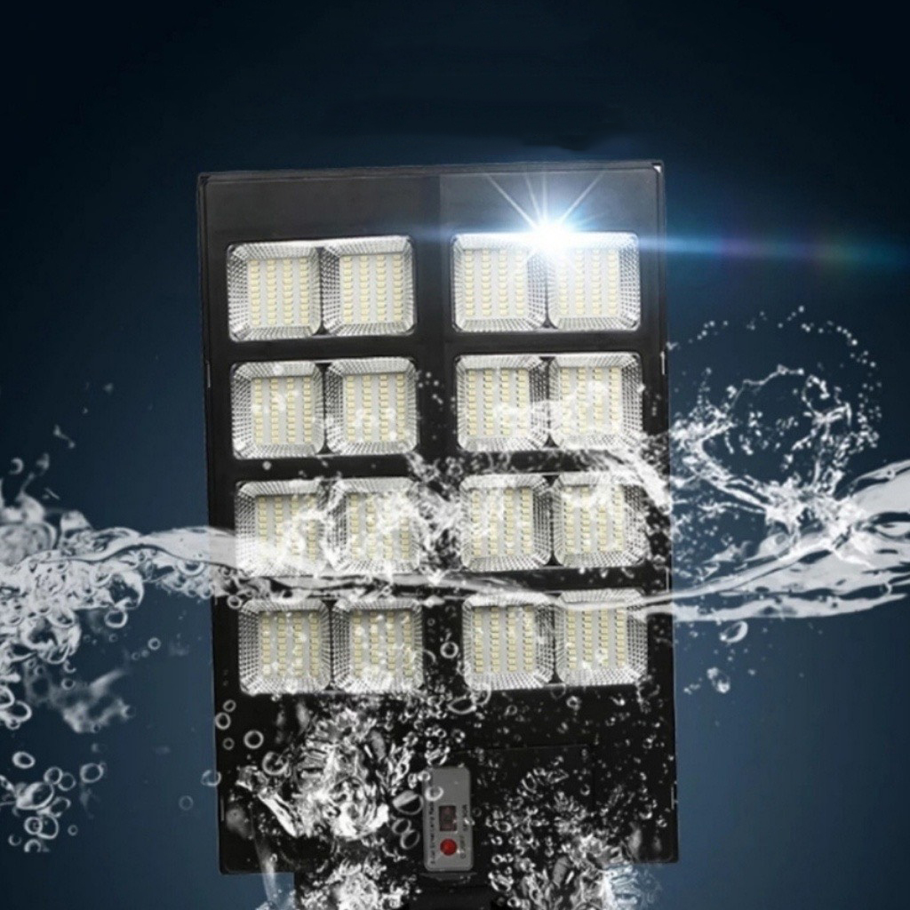 Đèn năng lượng mặt trời liền thể 600W, 8 Khoang,Vỏ nhựa ABS, Tấm pin liền, Cảm biến chuyển động. Ánh sáng trăng- 600WLT