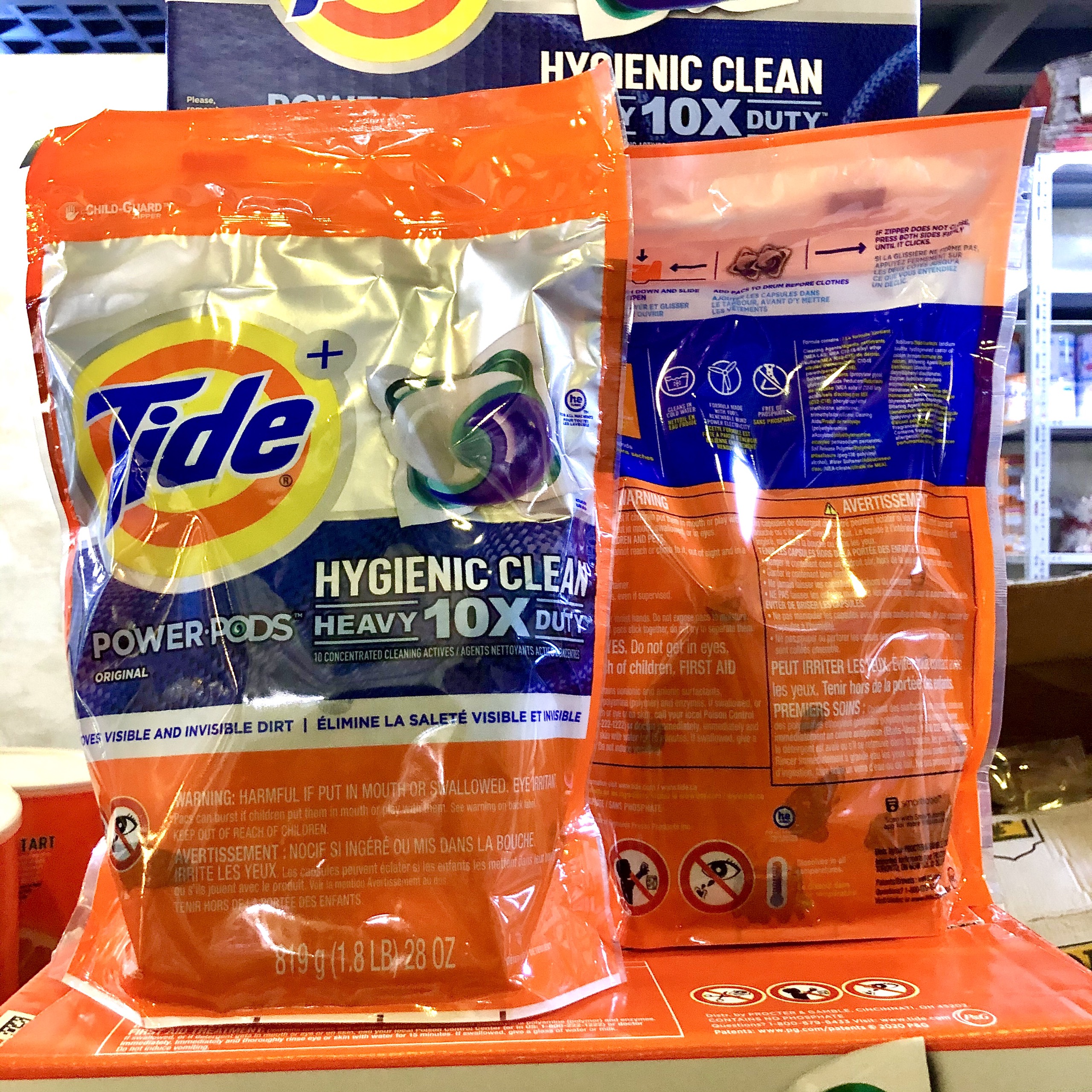 Viên Giặt Tide Power PODS Hygienic Clean Detergent Mỹ - Bịch 17 viên