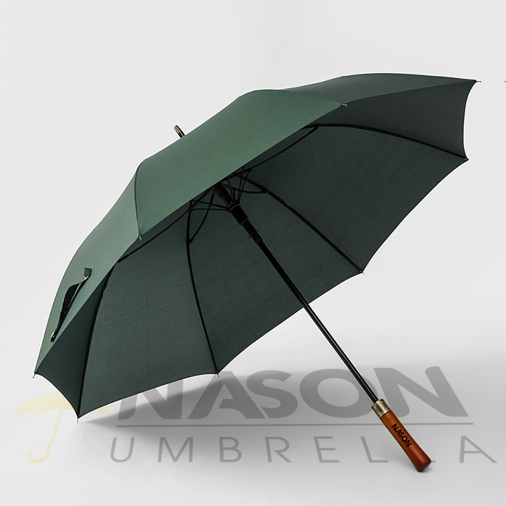 Ô dù cao cấp tán siêu to siêu rộng G30 NASON UMBRELLA Cán gỗ sang trọng khung trợ lực kép chống lật