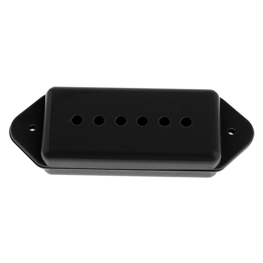 2Pcs Black Humbucker Pickup Covers 50mm 52mm Pole Space Electric Guitar Parts