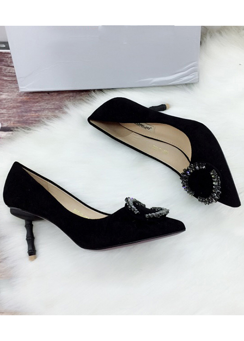 Giày cao gót 60Cg7k, cao 7cm phối khoá MT125