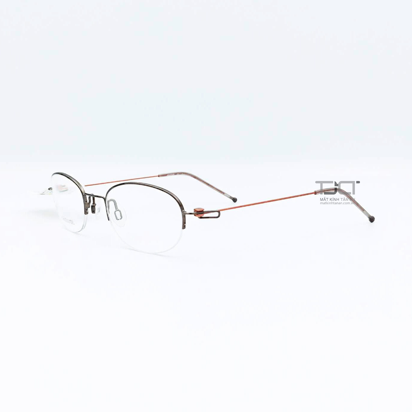 Gọng kính Nữ , thép không gĩ, phom tròng nhỏ, gọng nhuyễn siêu nhẹ