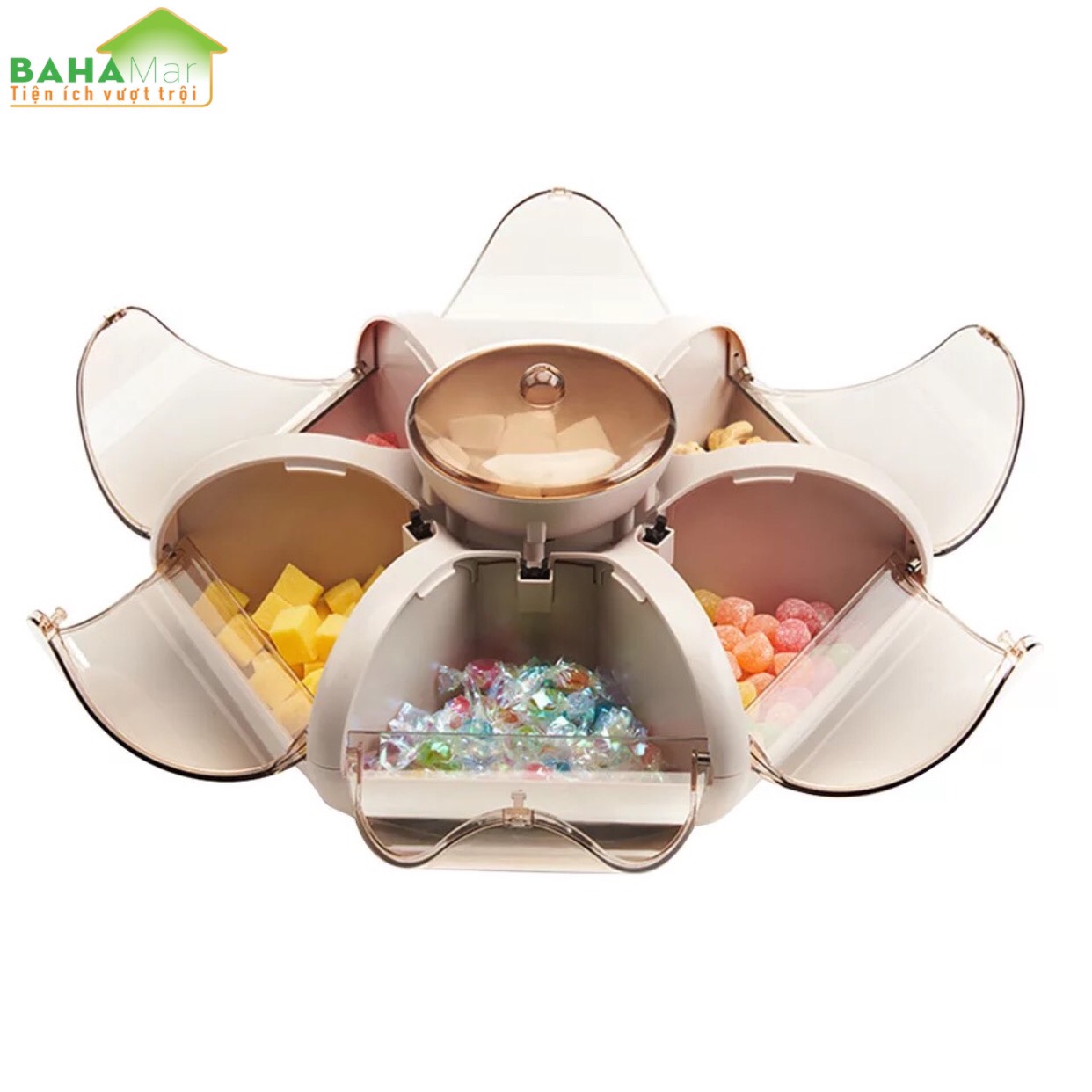 KHAY HOA SEN ĐA NĂNG - KHAY MỨT TẾT  BAHAMAR  là khay đựng đồ đa năng có thể đựng đồ ăn vặt hàng ngày hoặc làm khay mứt tết rất đẹp và tiện sử dụng