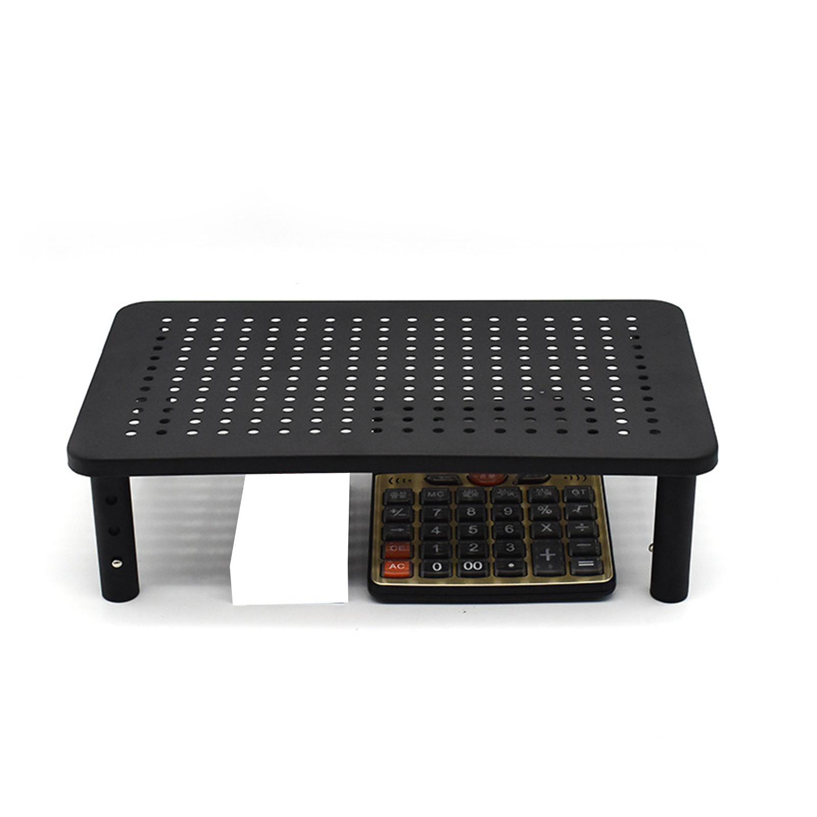 Monitor Stand Riser with Mesh Platform Height Adjustable for Computer PC