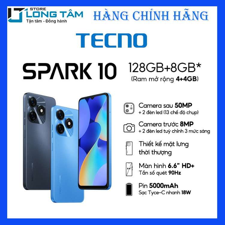 Điện thoại di động Tecno Spark 10 - Hàng chính hãng