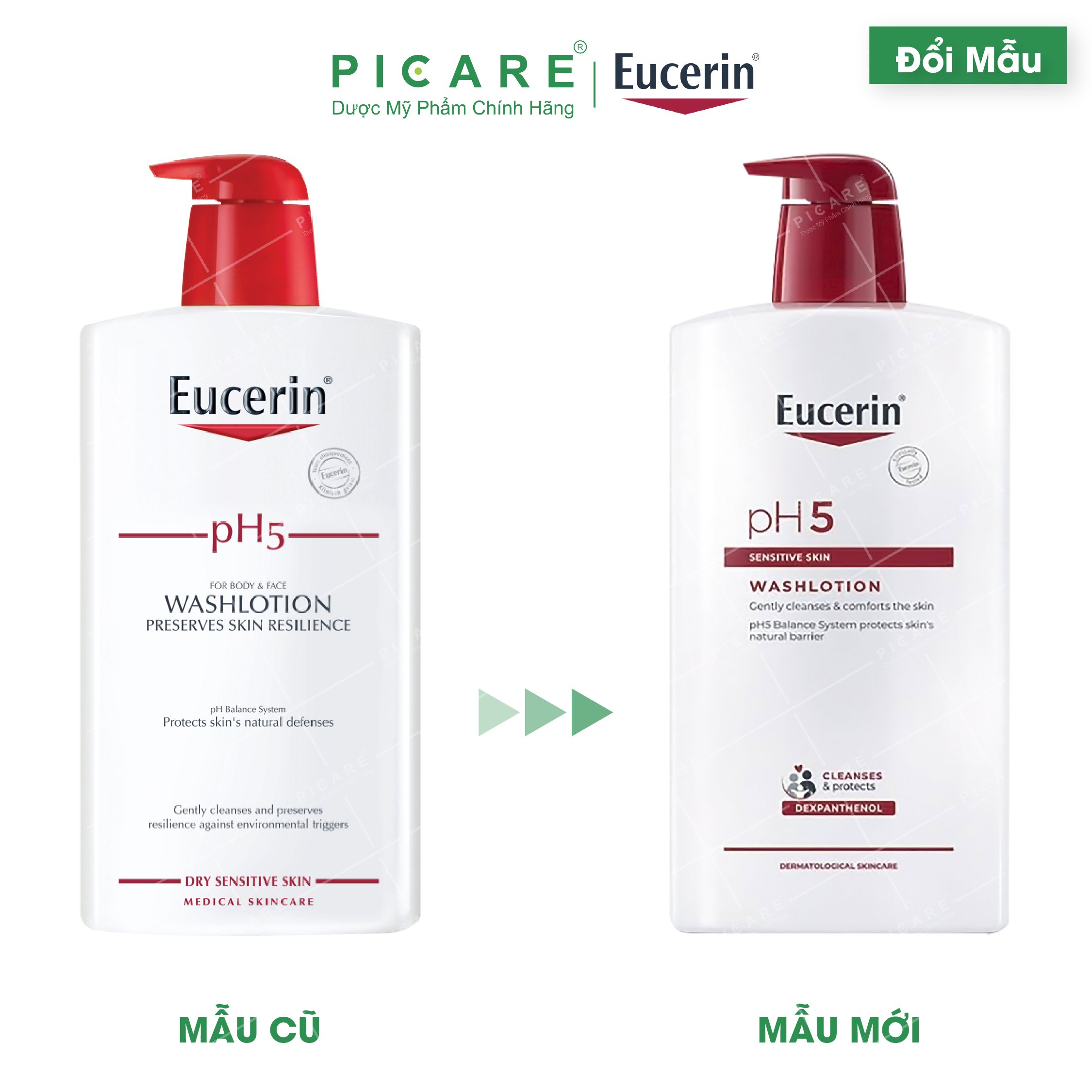 Sữa Tắm cho Da Nhạy Cảm Eucerin pH5 WashLotion