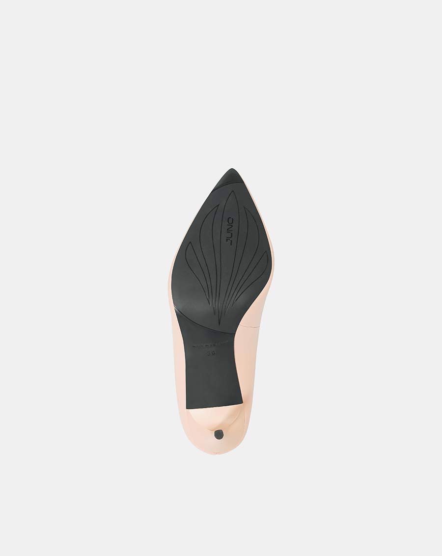 Giày Cao Gót Nữ 9cm Thời Trang JUNO Da Trơn Mũi Nhọn CG09104