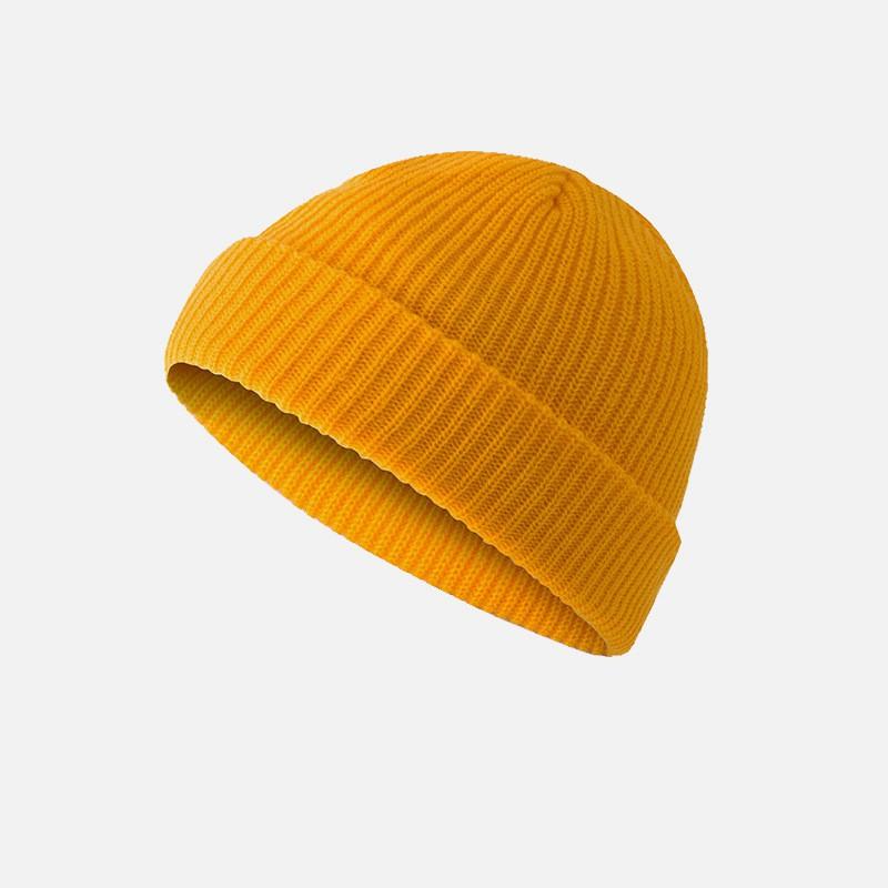 Mũ nón beanie nam nữ ngắn trơn nhiều màu chất len dày dặn; M04 - BONMIE