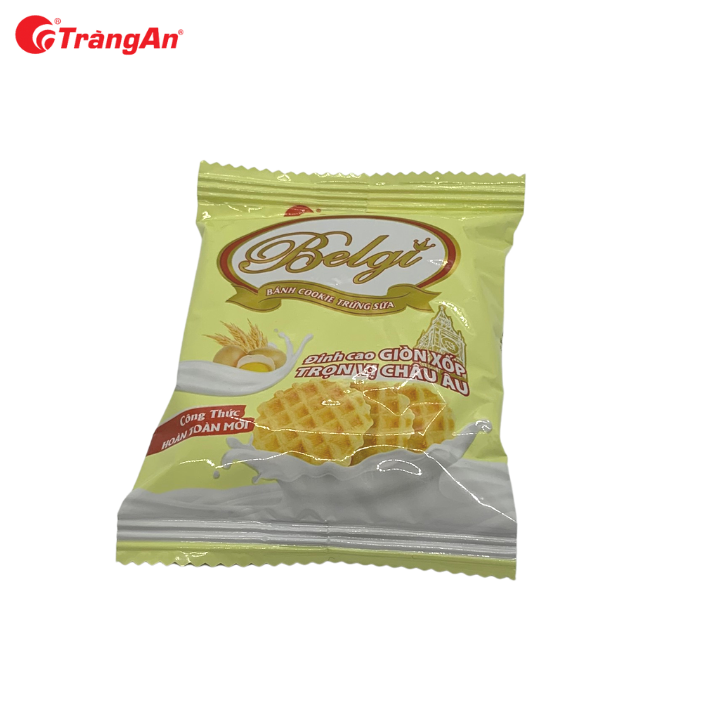 [Mẫu dùng thử] 01 gói bánh cookie Belgi trứng sữa 13,9g, giao màu ngẫu nhiên, thương hiệu Tràng An, hạn sử dụng 12 tháng