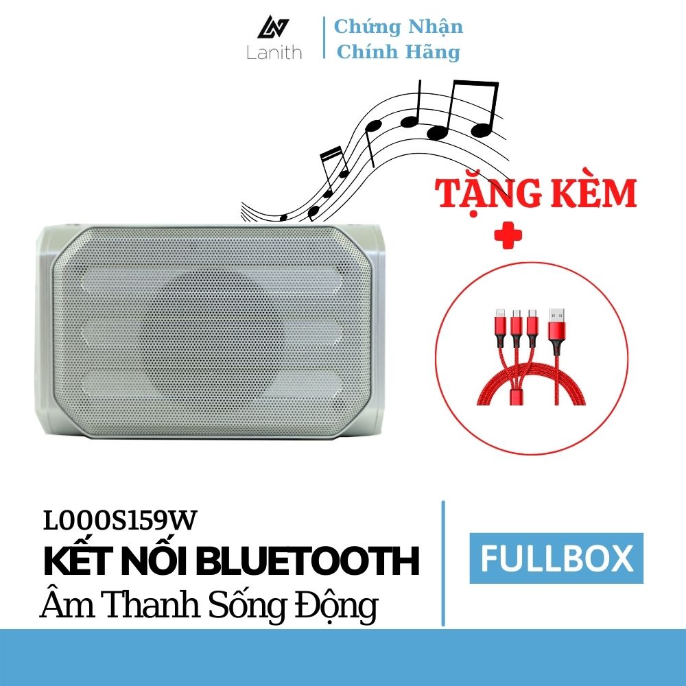 Loa bluetooth mini Lanith cao cấp S159 Tặng kèm dây sạc 3 đầu - Loa có dây đeo công suất 10W bass cực mạnh – Hàng nhập khẩu - L000S159.CAP0001