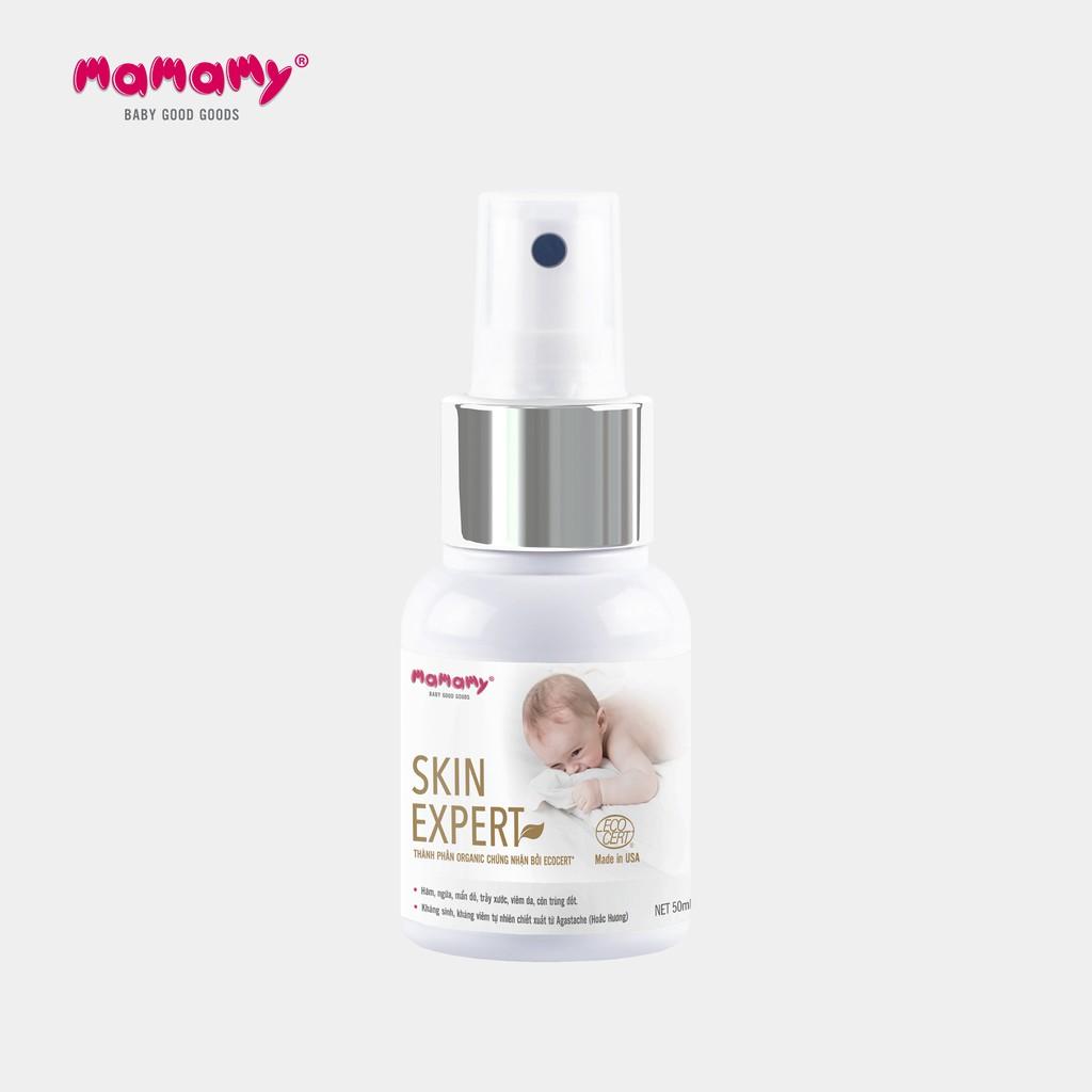 Xịt Skin Expert Mamamy Ngừa Hăm, Kháng Khuẩn An Toàn Cho Bé 50ml