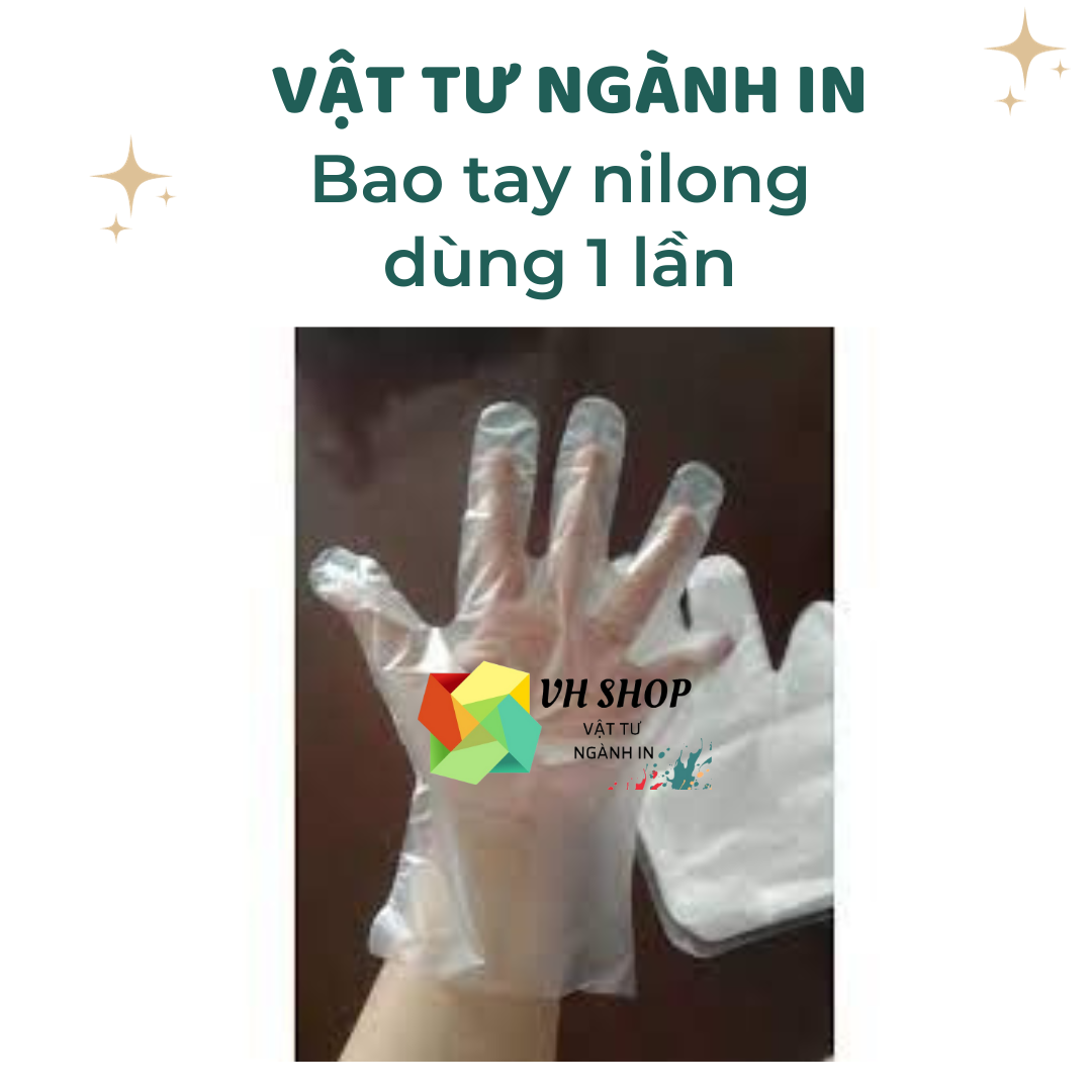 Bao tay nilong dùng 1 lần, đeo khi sử dụng hóa chất, làm tóc. làm bếp, ăn hải sản, dùng trong gia đình, nhà hàng