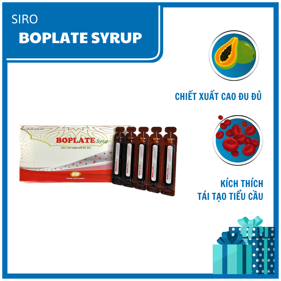 BOLATE SYRUP - Thực phẩm bảo vệ sức khỏe hỗ trợ giảm thiểu sốt xuất huyết hỗ trợ tăng cường tái tạo tiểu cầu, giúp giảm nguy cơ xuất huyết, giảm nguy cơ thiếu tiểu cầu