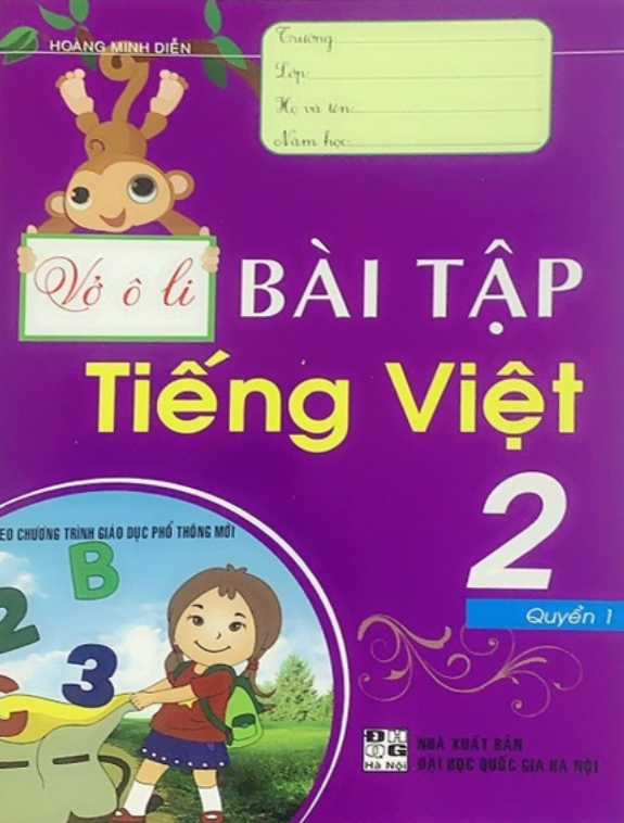 Sách - Vở Ô Li Bài Tập Tiếng Việt 2 Quyển 1