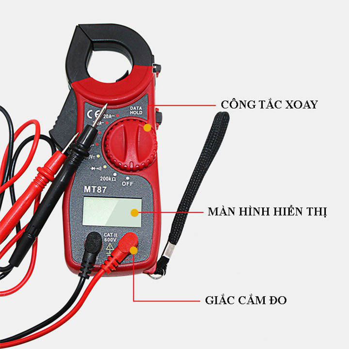 Đông hồ đo đa năng hay Đồng hồ ampe kim tặng kèm pin