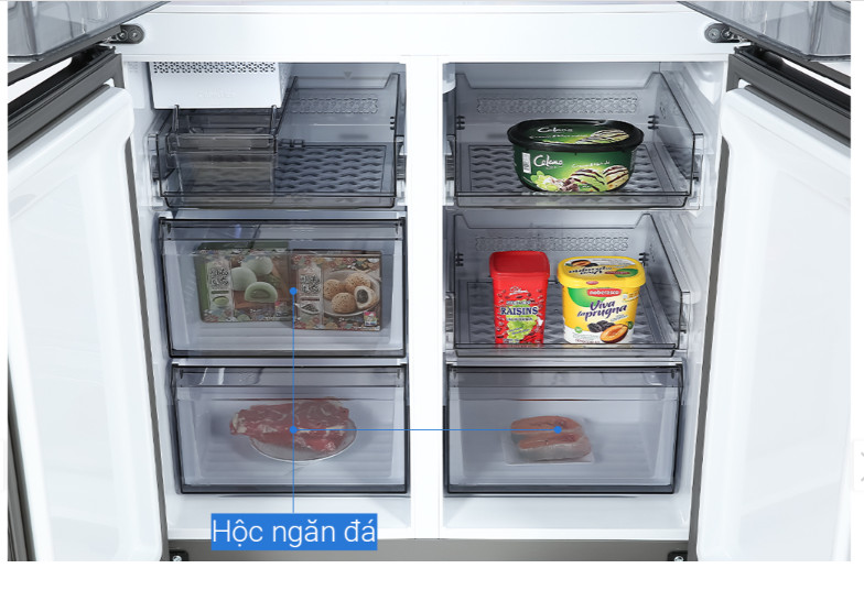 Tủ lạnh Samsung Inverter 599 lít Multi Door Bespoke RF60A91R177/SV - Hàng chính hãng - Chỉ giao Hà Nội