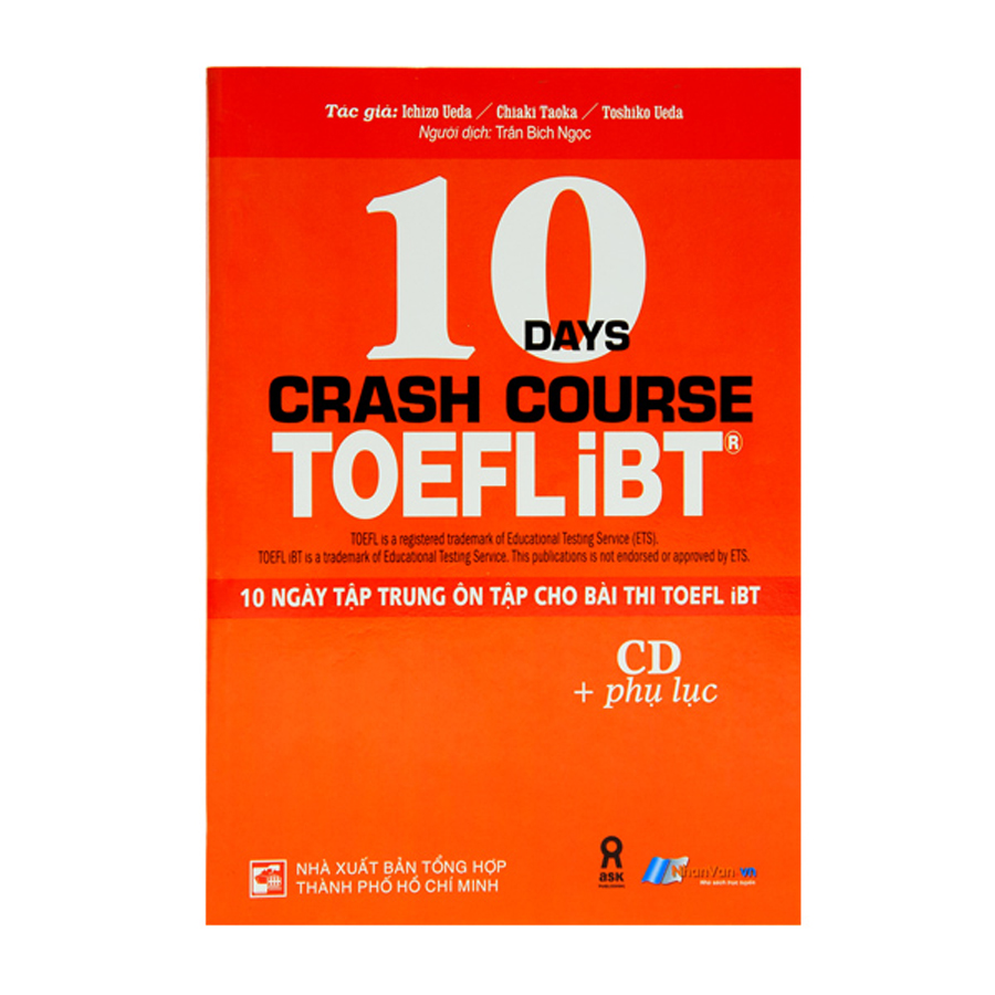 10 Ngày Tập Trung Ôn Tập Cho Bài Thi Toefl iBT (Kèm CD)