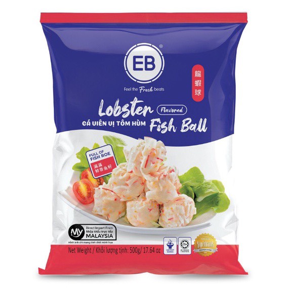 VIÊN THẢ LẨU, ĂN VẶT - TÔM HÙM VIÊN EB