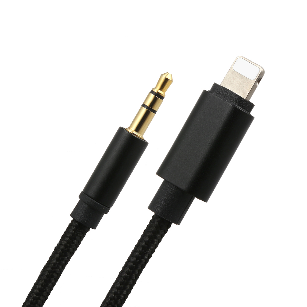 Cáp Âm Thanh Ô Tô USB 8 Chân 3.5mm IOS Âm Thanh Nổi AUX Dành Cho IPhone 7 7 Plus 8 8 Plus X