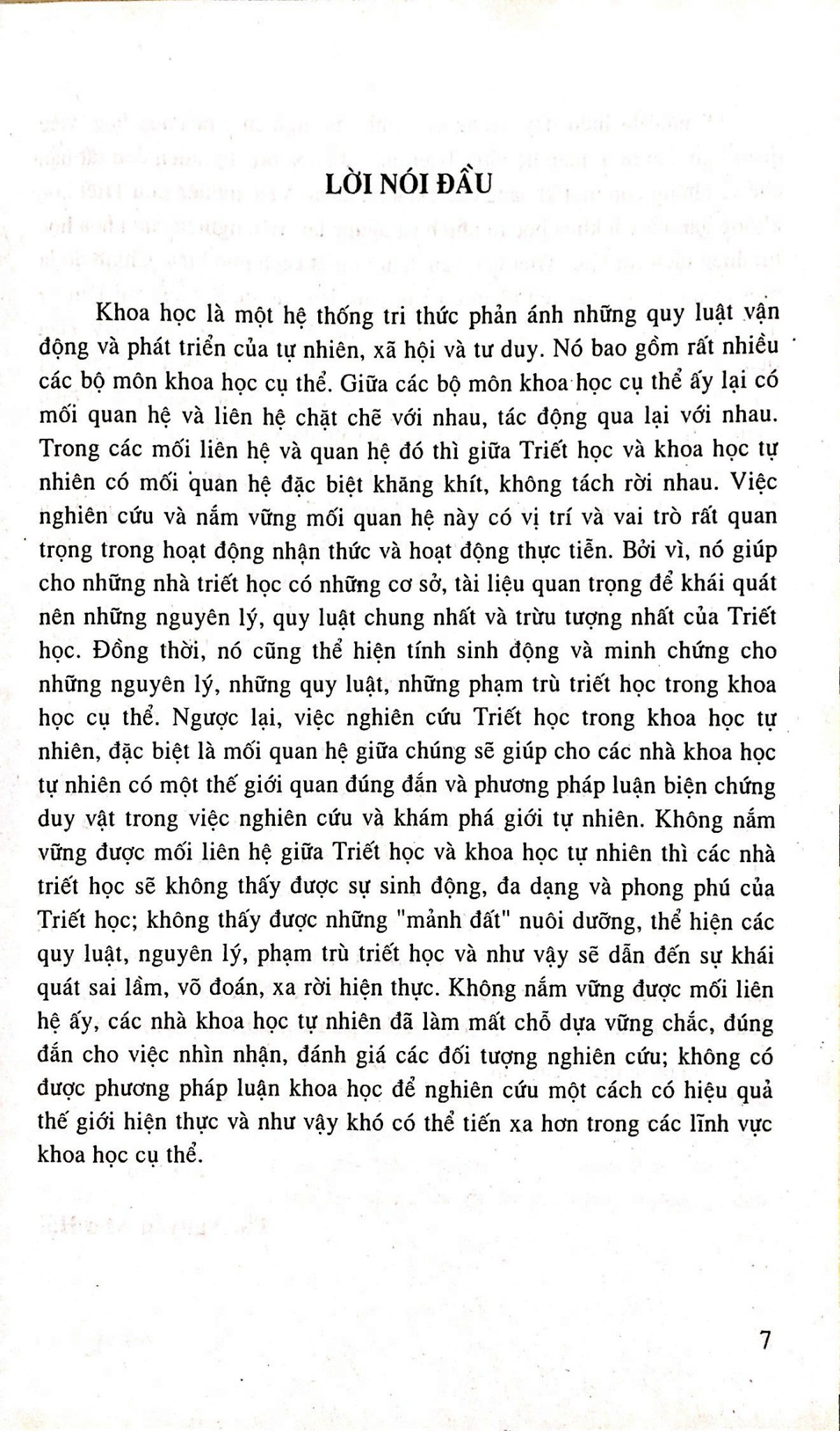 Triết Học Trong Khoa Học Trong Khoa Học Tự Nhiên