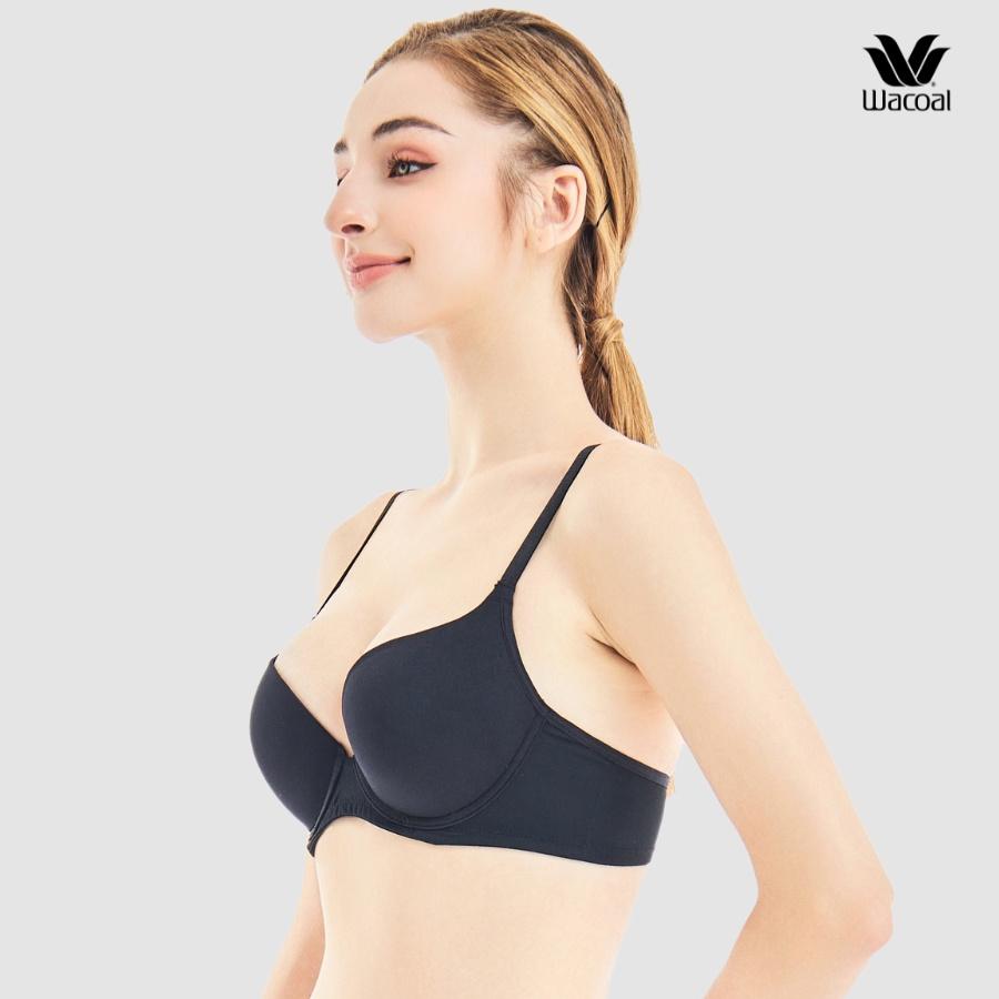 Áo lót Wacoal có gọng, nâng vừa, cup 3/4, trơn, dây liền, mút đúc IME1601