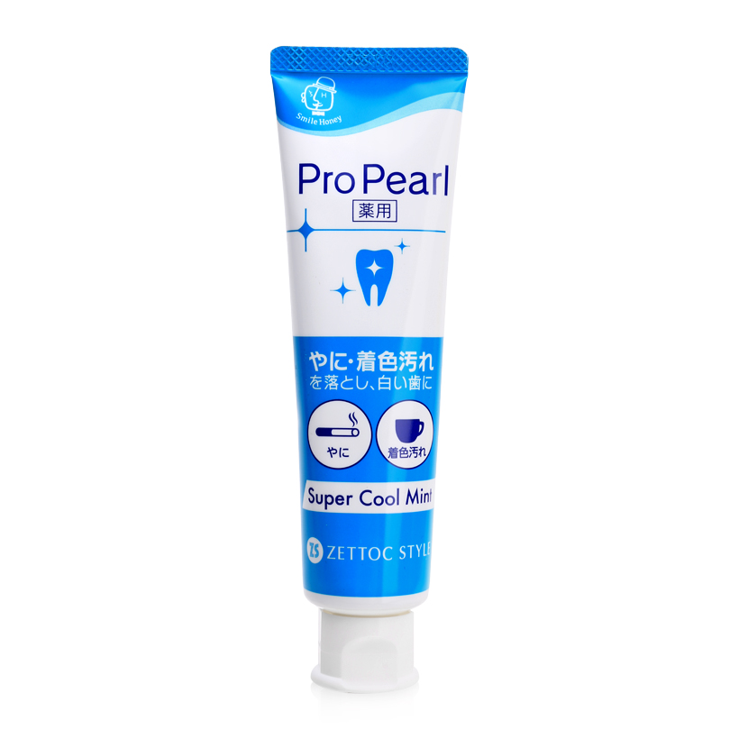 Hình ảnh Kem đánh răng ngọc trai vị bạc hà siêu mát lạnh Nippon Zettoc Toothpaste ProPearl Super Cool Mint 100g (ZS)
