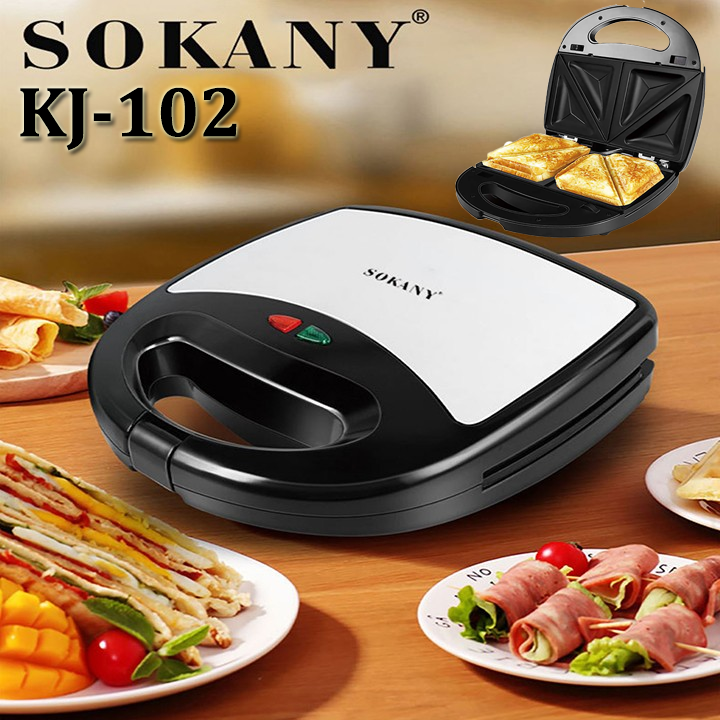 Máy Làm  750W/220V 4 Bánh Hotdog Electric Sandwich Toaster Maker Machine PVN4892