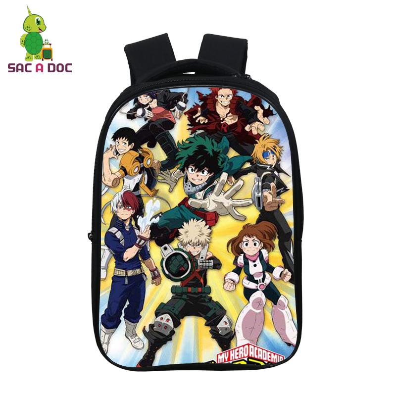 My Hero Giới Học Thuật Anime Ba Lô Học Sinh Trường Túi 14.5 Inch Sinh Đựng Thiếu Niên Trẻ Em Schoolbag Boku No Anh Hùng Giới Học Thuật Ba Lô