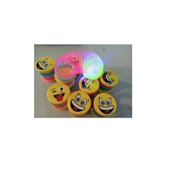 RAINBOW SPRING - B1219-T6X Lò xo cầu vồng (KT 7x7x6.5cm) có đèn phát sáng