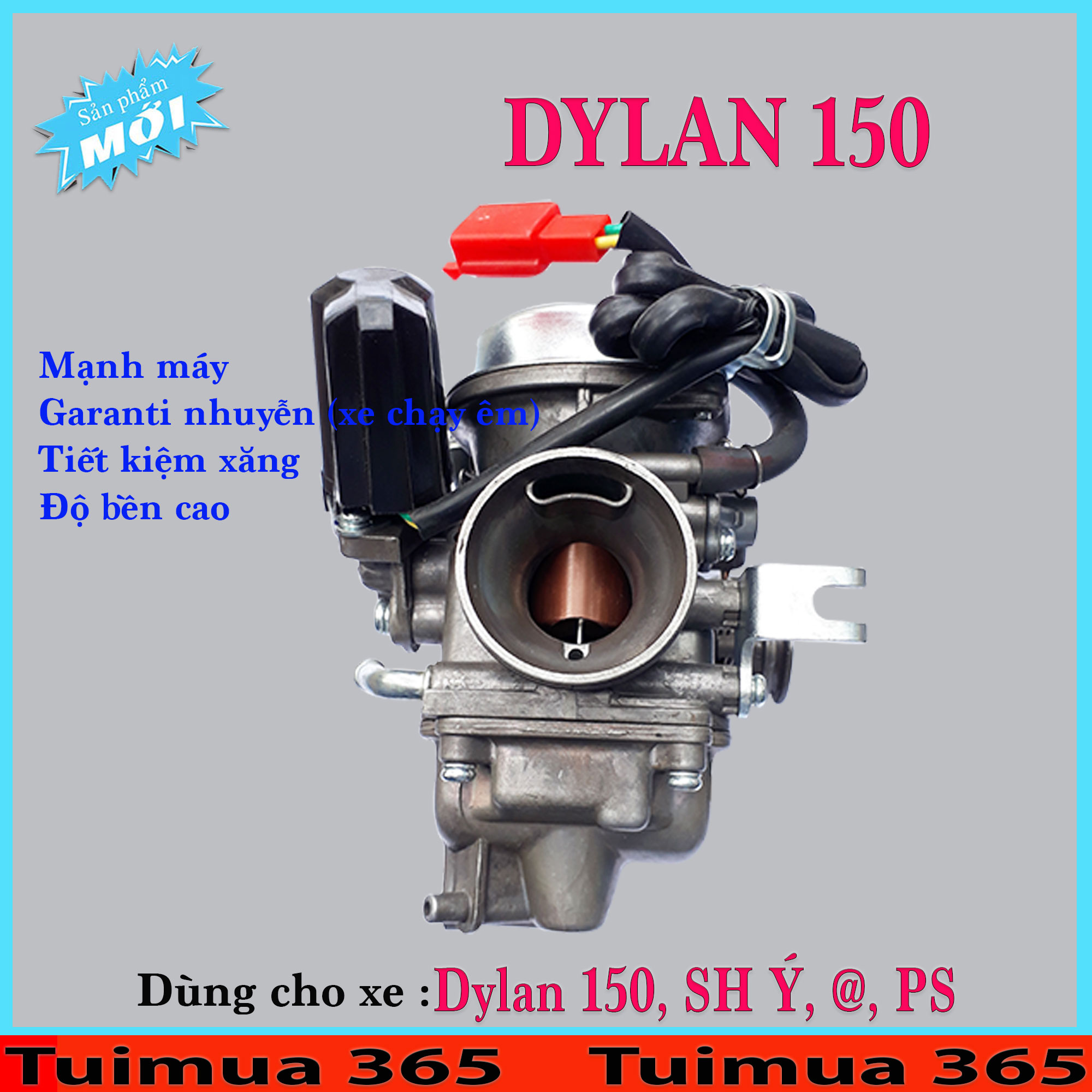 Bình Xăng Con (Bộ Chế Hòa Khí ) dành cho Dylan 150, SH Ý, A Còng, PS