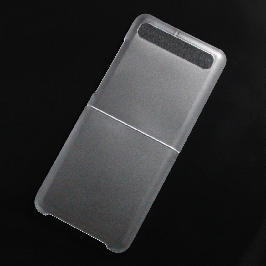Ốp lưng dành cho Samsung Galaxy Z Flip nhựa cứng nhám trong