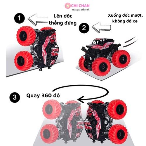 Đồ chơi xe ô tô địa hình 360 độ monster truck, xe quái xế chạy được trên mọi địa hình