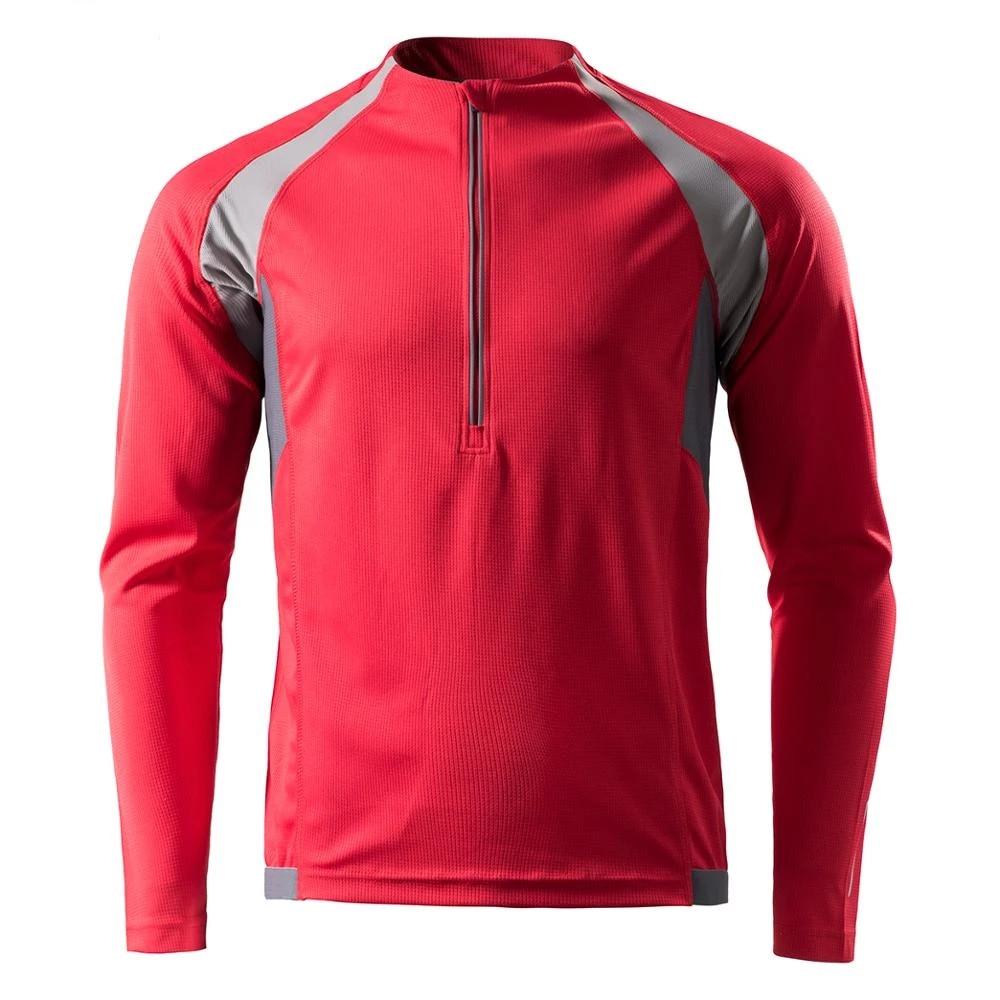 RION Nam Tay Dài Đi Xe Đạp Áo Xe Đạp Đường Bộ Cao Cấp MTB Jersey Mùa Xuân Mùa Đông Núi Xe Đạp Jersey Ciclismo Maillot Color: red Size: XL