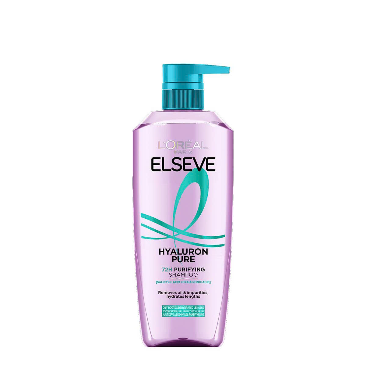 Dầu Gội Da Đầu Thường, Dầu L'Oréal Elseve Hyaluron Pure 72h Purifying Shampoo