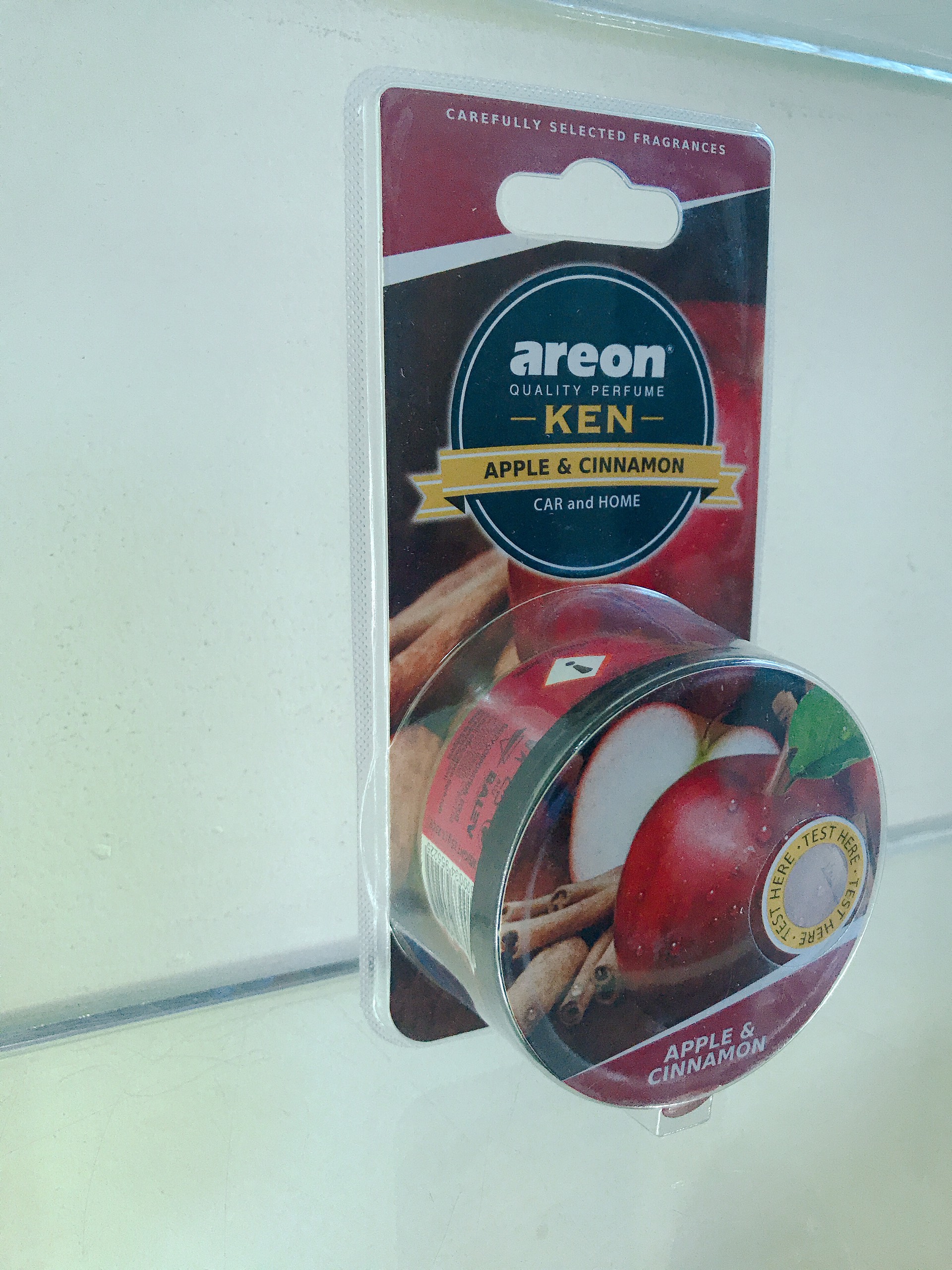 Sáp thơm Areon hương Táo & Quế – Thanh mát, Dịu nhẹ - Bậc thầy Say xe - Areon Ken Apple & Cinnamon