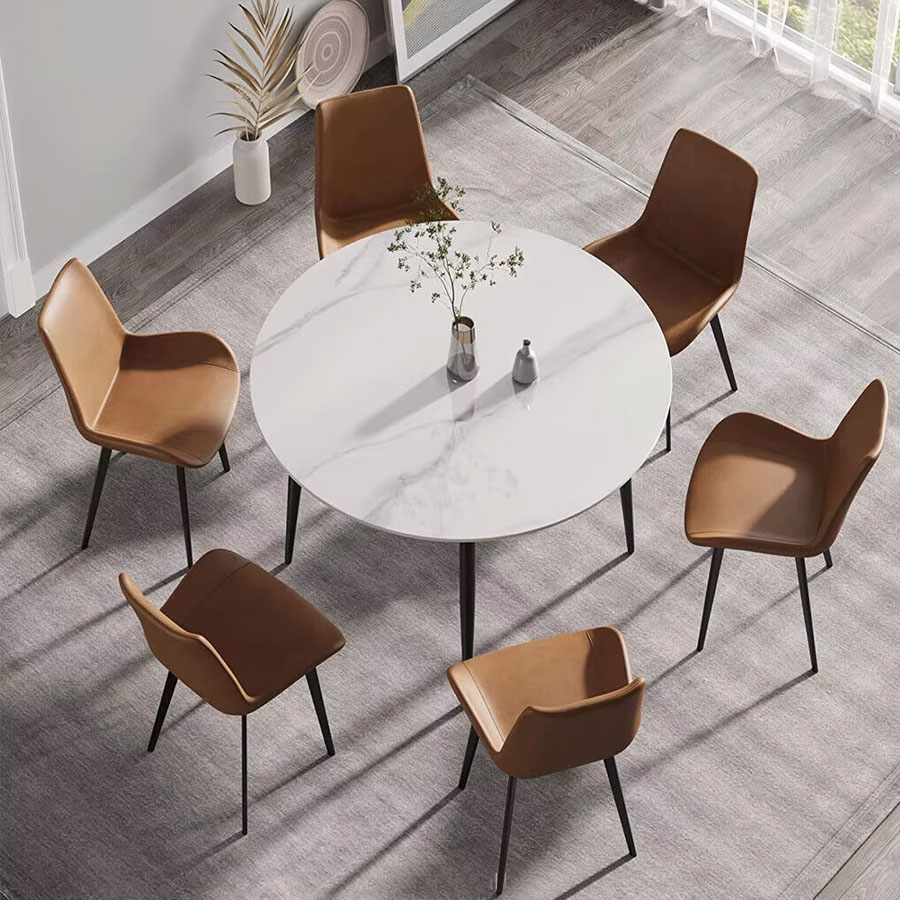 Bàn ăn mặt đá tròn 1m TN1236-10E Nội thất Capta