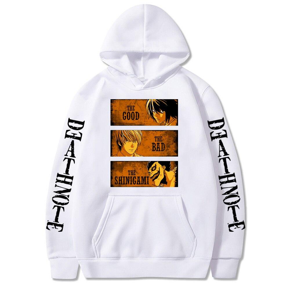 HOT Áo Hoodie Họa Tiết Hoạt Hình Death Note Kira L Ryuk Phong Cách Harajuku Cá Tính Cho Nam Nữ